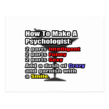 Wie man einen Psychologen macht Postkarten