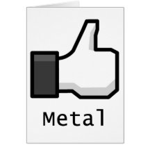 Wie Metall Grußkarte