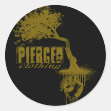Wie tief die Wurzel Runde Sticker
