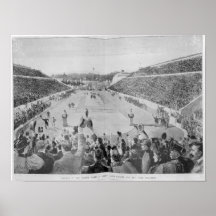 Wiederbelebung der Olympischen Spiele in Athen Plakate