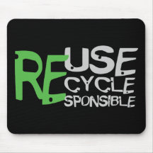 Wiederverwendung recyceln verantwortliches mousepads