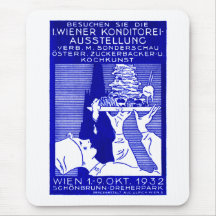 Wien-Backen-Ausstellungs-Plakat 1932 Mousepads