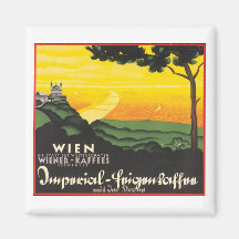 Wien Reise-Plakat Kühlschrankmagnete