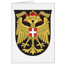 Wien-Wappen des 19. Jahrhunderts Grußkarten