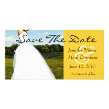 Wiesen-Braut-Save the Date Foto-Karte Personalisierte Foto Karte