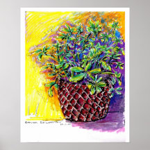 Wiggins-Blumen-Plakat