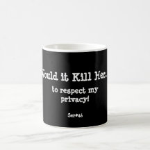 WIKHer Ser#46 Becher-Respekt mein Privatleben Tee Tassen