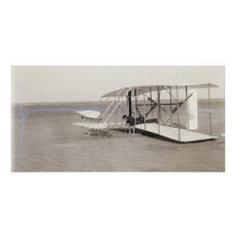 Wilbur Wright in der vornübergeneigten Position in Bilder Karten