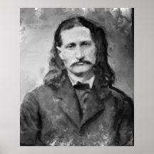 Wild Bill Hickok - amerikanische Revolverheld-Lege Posterdruck