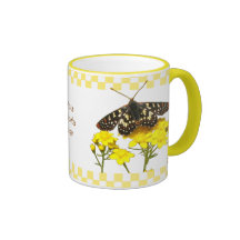 Wildblume-Schmetterlings-Becher kundengerecht Kaffeehaferl