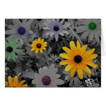 Wilde Blumen Karte