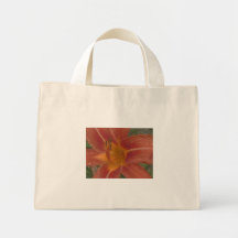 Wilde Tiger-Lilien-Blumen-Leinwand-Tasche