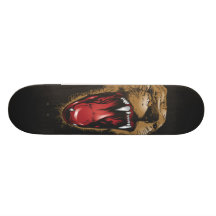 Wildes Tier-Löwe-Gesichts-Skateboard Skateboarddecks