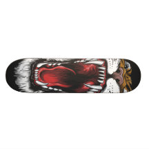 Wildes Tiger-Gesichts-Skateboard Personalisiertes Skateboard