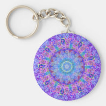 Wildflowers Fractal Key Chains