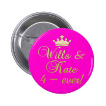Willen u. Kate 4-Ever T-Shirts, Becher, Geschenke Anstecknadel