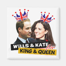 Willen u. Kate für König-u. Königin-königlichen Ho