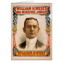 William H. West, 'das progressive Minstrel Karten