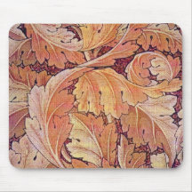 William Morris orange Acanthus - Mousepad