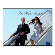 William und Kate USA Postkarte