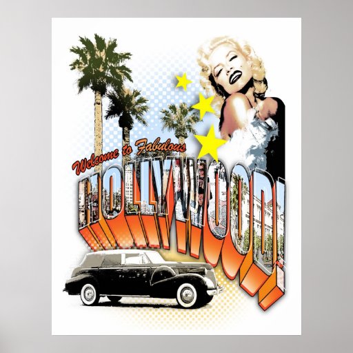 Willkommen nach Hollywood Plakat