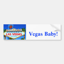 Willkommen zu Las Vegas-Zeichen Auto Sticker