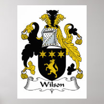 Wilson-Familienwappen Poster