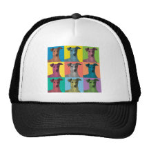 Windhund-Pop-Art Netzcap