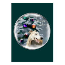 Windhund-Weihnachtsgeschenke Visitenkarten Vorlage