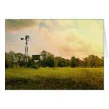 Windmühle Grußkarte