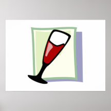 Wine Glass Poster