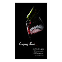 Winemaker-oder Schmecker-Visitenkarte-Schablone