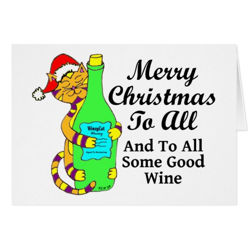 Winey Katzen-Weihnachten "… und zu etwas ganzem gu Karte