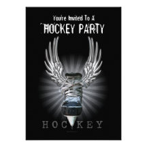 Winged Hockey-Party Einladung