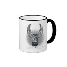Winged Hockey Tee Tasse