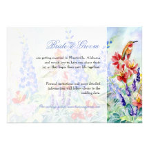Winged Juwel-Kolibris - Save the Date Einladungskarte