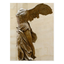 Winged Sieg von Samothrace Postkarten