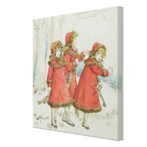 Winter ab April das Buch Babys von Melodien, 1900 Leinwanddrucke