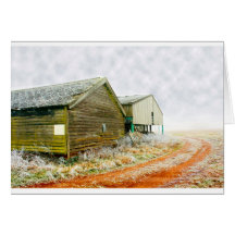 Winter-Bauernhof Karten