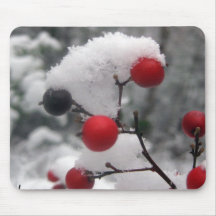Winter-Beeren Mousepads