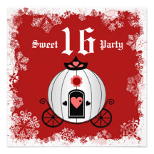 Winter-Bonbon 16 Geburtstags-Party Einladung