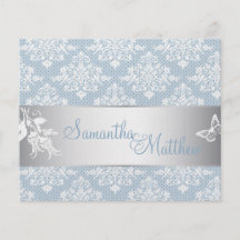 Winter-Damast-Richtungs-Karte 2 Flyer Druck