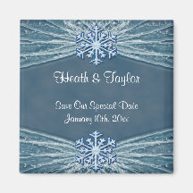 Winter Frost u. Wedding Schneeflocken Magnete