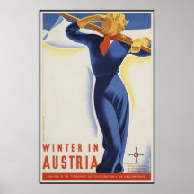 Winter in Österreich Plakat
