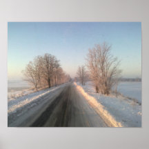 winter landscape poster