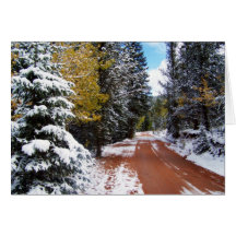 Winter-Märchenland Grußkarte
