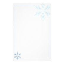 Winter-Schneeflocke-Briefpapier Personalisierte Druckpapiere