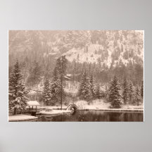 Winter See Plakatdrucke