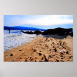 Winter-Strand Plakatdrucke