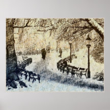 Winter-Szene Poster